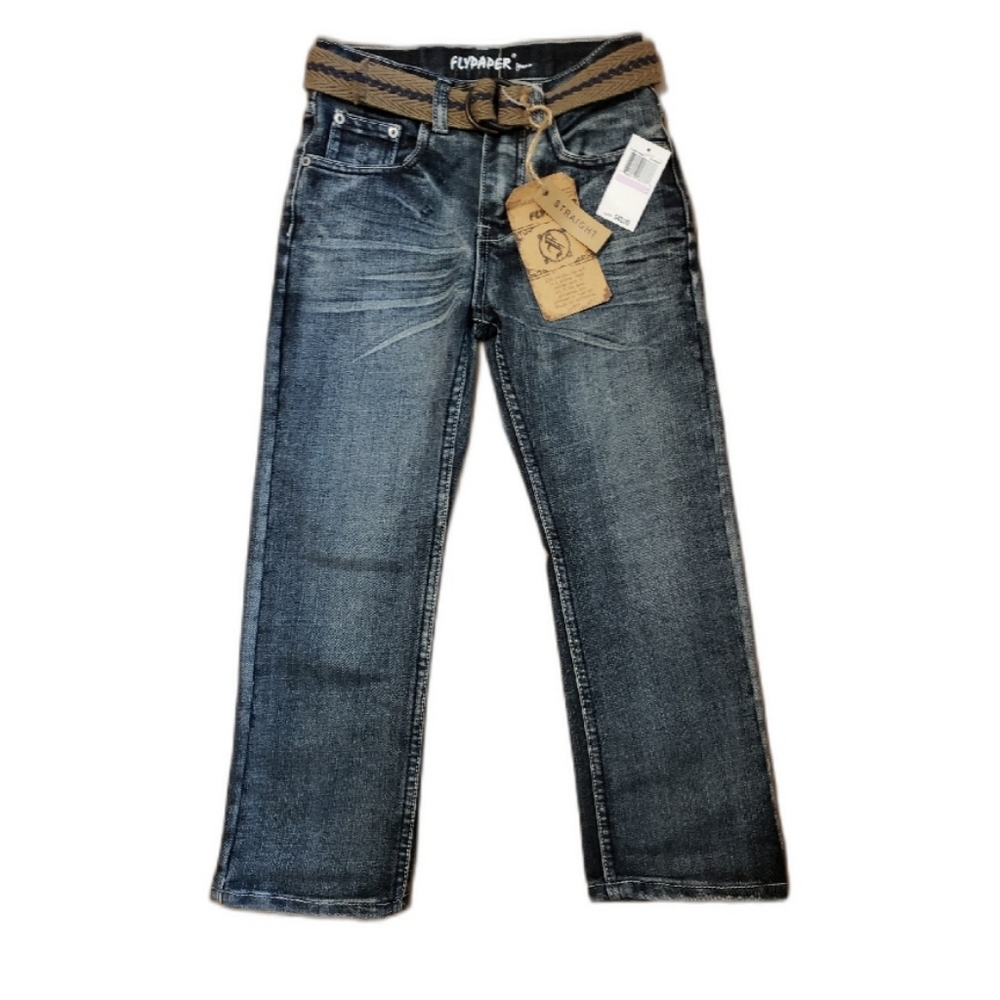NWT Boys Belted Flypaper Jeans (sz 6)